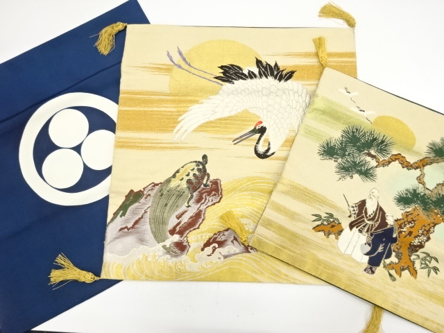 アンティーク　綴れ　塩瀬　袱紗3枚セット